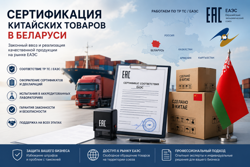 Сертификация товаров из Китая в Беларуси